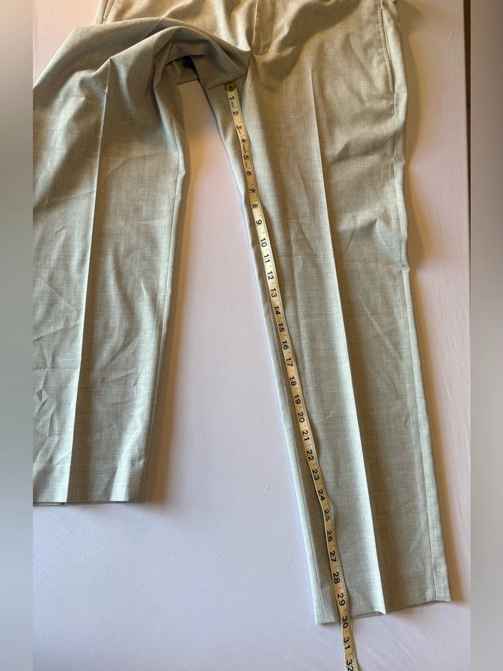 Ralph Lauren Men's Dress Golf Pants 34W X 30L Rn#90736 Light Gray Flat Front